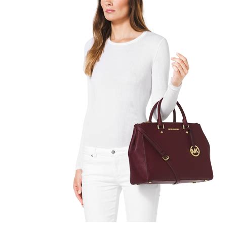 michael kors sutton merlot bag